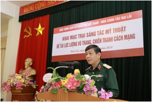 Khai mạc trại sáng tác mỹ thuật đề tài “Lực lượng vũ trang - Chiến tranh cách mạng”