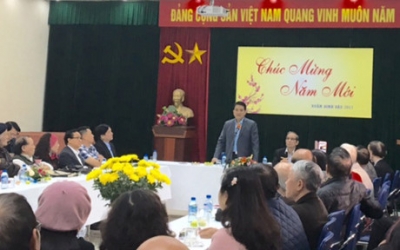 Chủ tịch UBND Thành phố Hà Nội Nguyễn Đức Chung gặp gỡ văn nghệ sỹ Hội Liên hiệp Văn học nghệ thuật Hà Nội