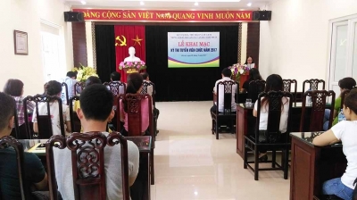 Lễ khai mạc kỳ thi tuyển viên chức năm 2017 của Trung tâm Hỗ trợ sáng tác văn học nghệ thuật