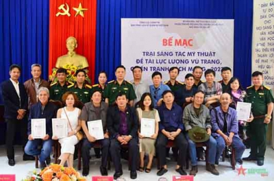 Bế mạc Trại sáng tác mỹ thuật đề tài “Lực lượng vũ trang, chiến tranh cách mạng” 2023 tại Đà Lạt